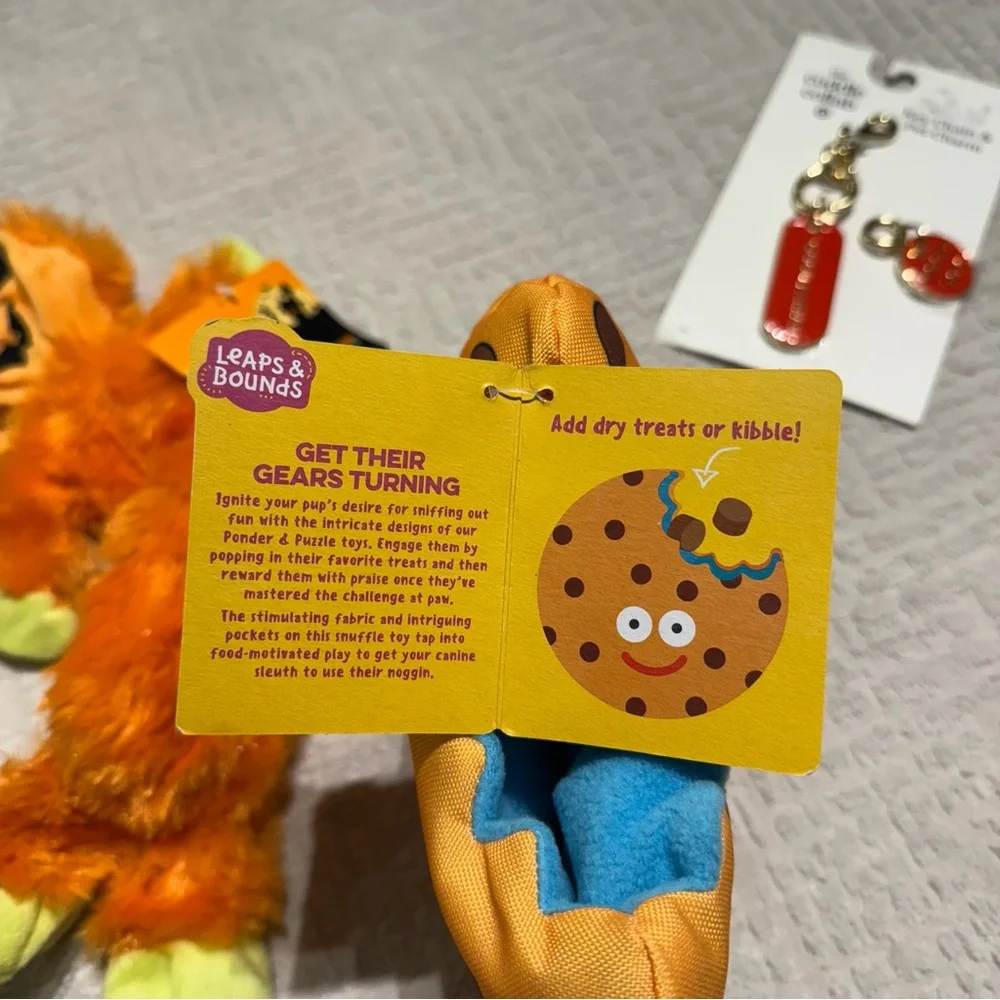 NWT Learning Plush and Pet Key Chain + charm
